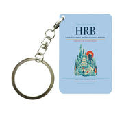 Thumbnail for Harbin Taiping International Airport HRB Key Chain design on light blue key chain