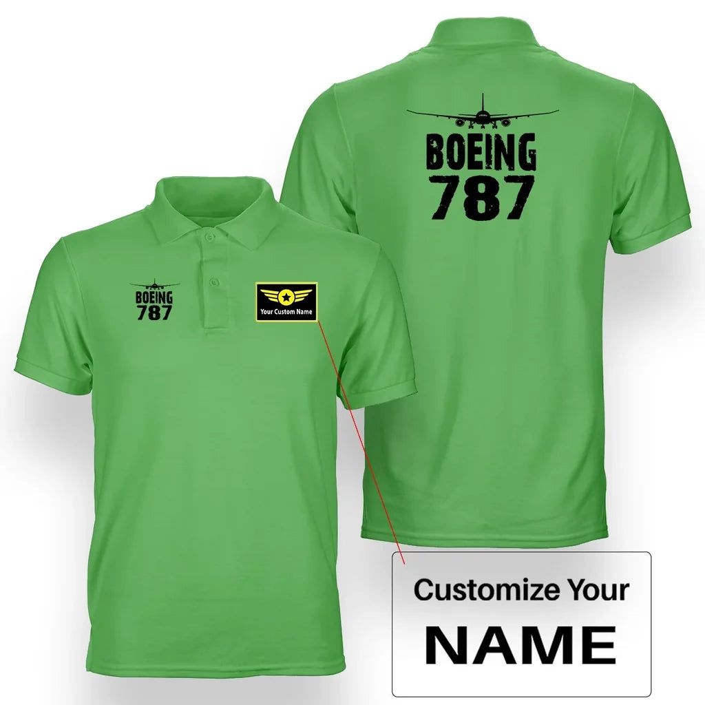 Customisable Boeing 787 Polo Shirt - view 9