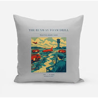Thumbnail for VINTAGE G4461 - The Runway Foam Drill - Designed Pillows design on lightgray