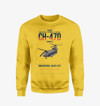Thumbnail for Boeing CH-47D design on yellow sweatshirt