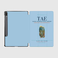 Thumbnail for Daegu International Airport (TAE) design on light blue samsung tablet tablet case