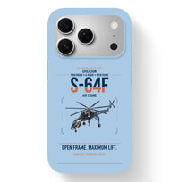 Thumbnail for Erickson S-64F Air Crane design on light blue magsafe iphone case, for iPhone 17 Pro