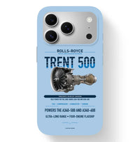 Thumbnail for TRENT 500 Case design on light blue iphone case