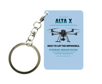 Thumbnail for Freefly Alta X Key Chain design on light blue key chain