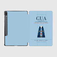 Thumbnail for Aeropuerto Internacional La Aurora (GUA) design on light blue samsung tablet tablet case