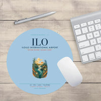 Thumbnail for Iloilo International Airport (ILO) design on light blue round mouse pad