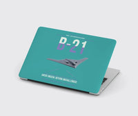 Thumbnail for B-21 Raider design on turquoise MacBook case