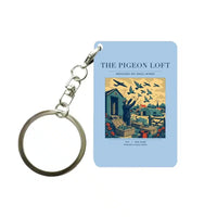 Thumbnail for VINTAGE G4526 - The Pigeon Loft - Designed Key Chain design on lightblue