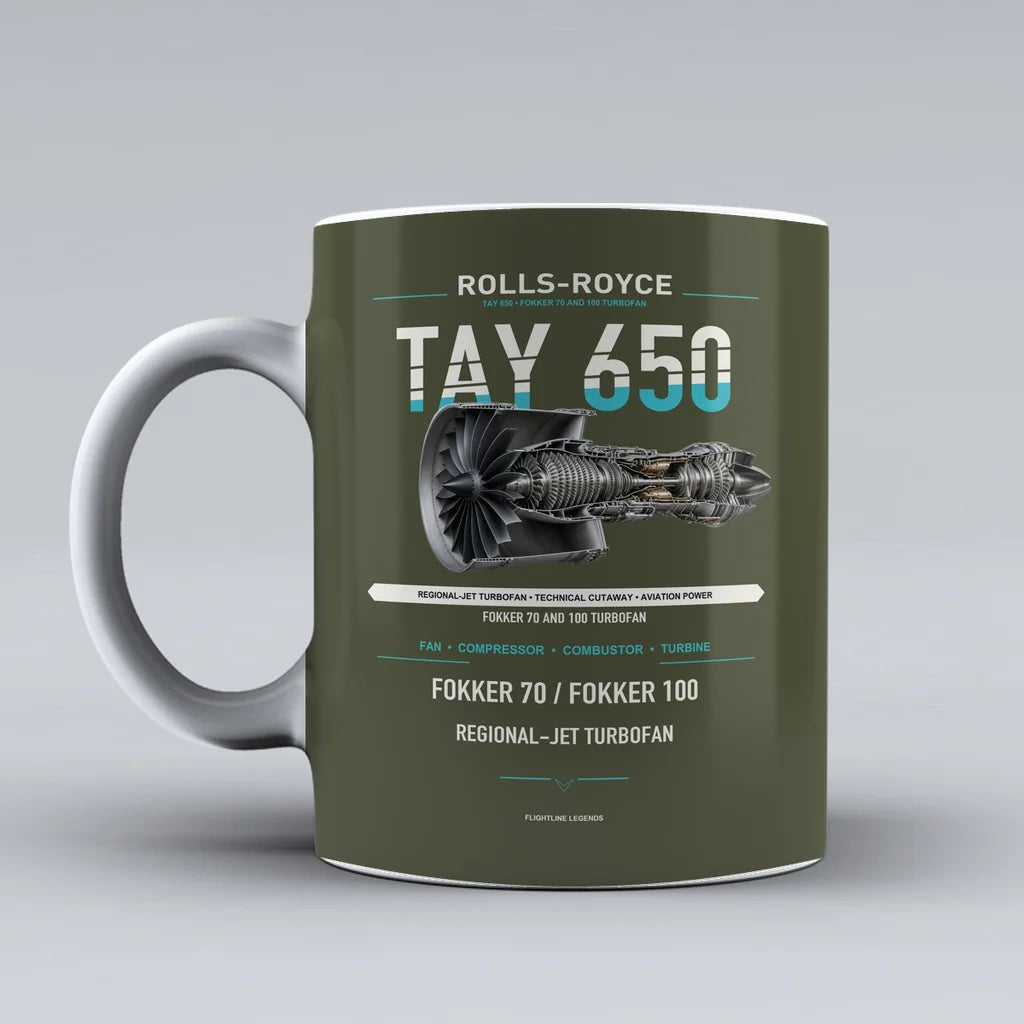 650 Mug design on green army tay