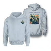 Thumbnail for VINTAGE G4437 - The Fog Horn Duet - Double-Side Hoodie design on lightblue double side