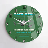 Thumbnail for DJI Mavic 4 Pro design on green no frame wall clock