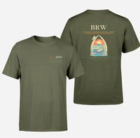 Thumbnail for Wiley Post–Will Rogers Memorial Airport (BRW) design printed on green army double-side t-shirt