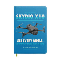 Thumbnail for Skydio X10 design on turquoise notebook