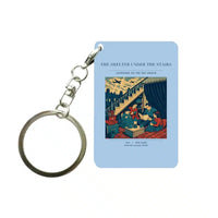 Thumbnail for VINTAGE G4533 - The Shelter Under The Stairs - Designed Key Chain design on lightblue