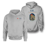 Thumbnail for Erbil International Airport (EBL) design on light gray double-side hoodie