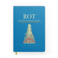 Thumbnail for Rotorua Regional Airport (ROT) design on turquoise notebook