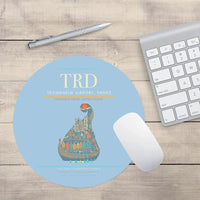 Thumbnail for Trondheim Airport Vrnes TRD Mouse-Pad Round - Light Blue