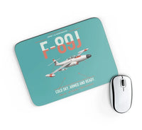 Thumbnail for F-89J Scorpion design on turquoise rectangle mouse pad