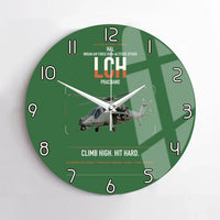 Thumbnail for HAL LCH Prachand design on green no frame wall clock