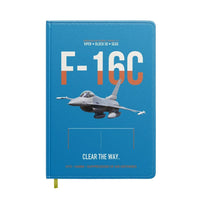 Thumbnail for F-16C Block 50 Clear The Way design on turquoise notebook