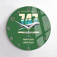 Thumbnail for Boeing 747SP design on green no frame wall clock