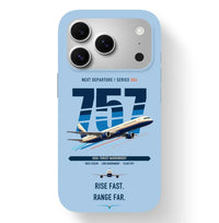 Thumbnail for Boeing 757-200 design on light blue magsafe iphone case