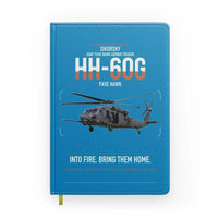Thumbnail for Sikorsky HH-60G Pave Hawk design on turquoise notebook