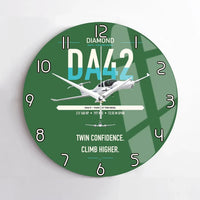 Thumbnail for Diamond DA42-VI design on green no frame wall clock