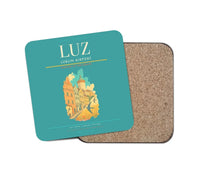 Thumbnail for Lublin Airport (LUZ) design on turquoise 1 piece coaster