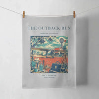 Thumbnail for VINTAGE G4022 - The Outback Run - Designed Towels design on lightgray