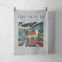 Thumbnail for VINTAGE G4101 - The Skycap - Designed Towels design on lightgray