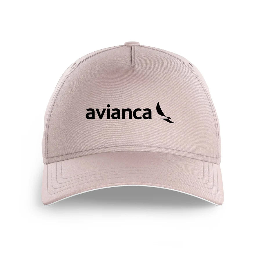 Avianca Airlines logo printed on pink cap