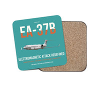Thumbnail for EA-37B Compass Call design on turquoise 1 piece coaster