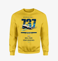 Thumbnail for Boeing 737-500 Classic design on yellow sweatshirt