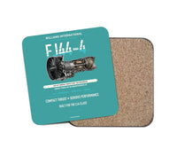 Thumbnail for FJ44-4 design on turquoise 1 piece coaster