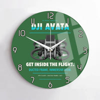 Thumbnail for DJI Avata design on green no frame wall clock