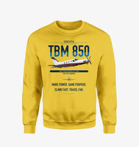Thumbnail for Socata TBM 850 design on yellow sweatshirt
