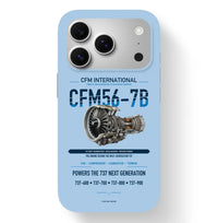 Thumbnail for CFM56-7B Case design on light blue iphone case