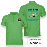 Thumbnail for DJI Mini 3 Pro design on light green polo with custom name badge