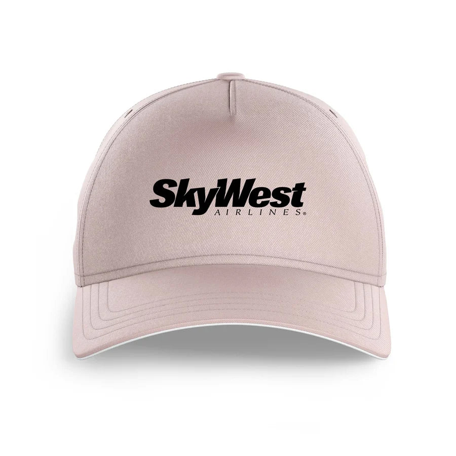 Skywest Airlines logo printed on pink cap