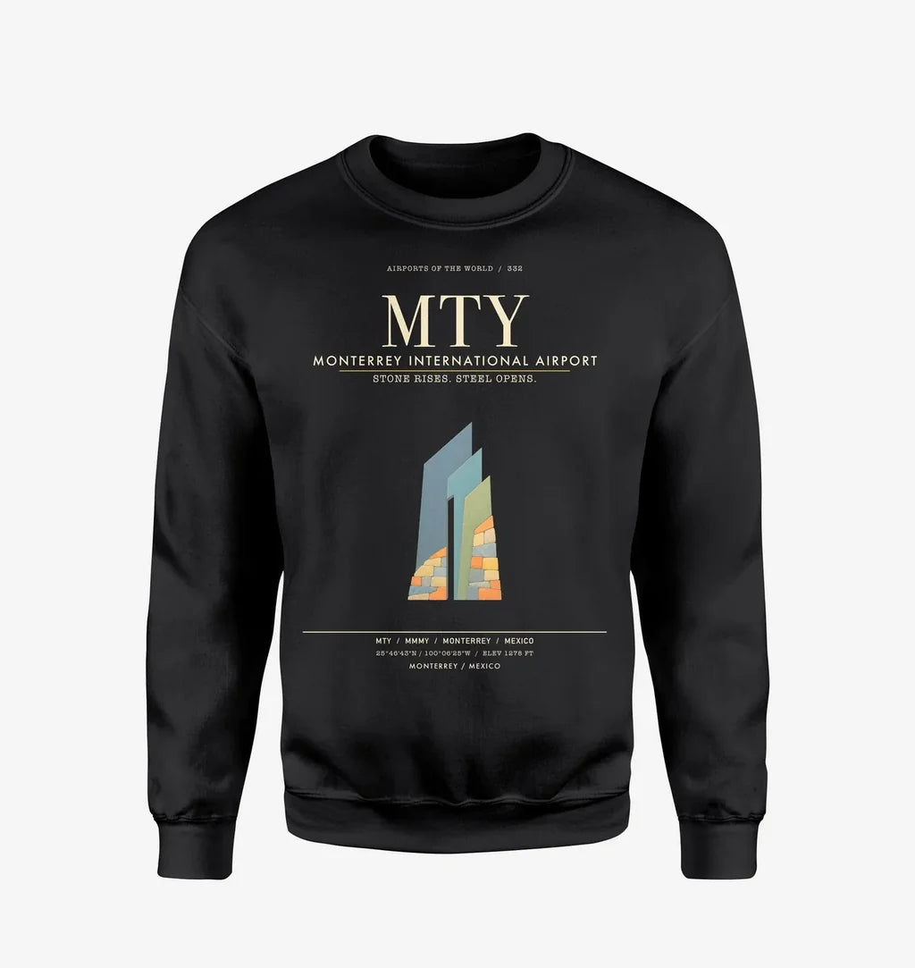 Monterrey International Airport MTY Sweatshirt - Black