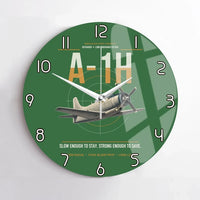 Thumbnail for A-1H Skyraider design on green no frame wall clock