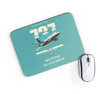 Thumbnail for Boeing 737 MAX 7 design on turquoise rectangle mouse pad