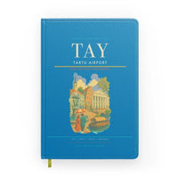 Thumbnail for Tartu Airport (TAY) design on turquoise notebook