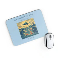 Thumbnail for VINTAGE G4525 - The Night Flare Path - Designed Mouse Pads design on lightblue rectangle