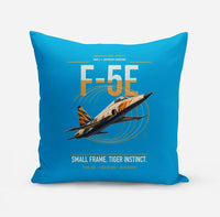 Thumbnail for F-5E Tiger II design on turquoise pillow