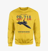 Thumbnail for SR-71A Blackbird design on yellow sweatshirt