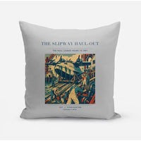 Thumbnail for VINTAGE G4440 - The Slipway Haul-Out - Designed Pillows design on lightgray