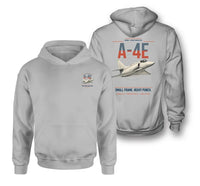 Thumbnail for A-4E Skyhawk design on light gray double-side hoodie