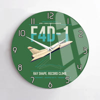 Thumbnail for F4D-1 Skyray design on green no frame wall clock